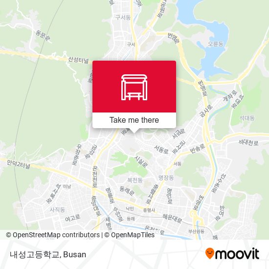 내성고등학교 map