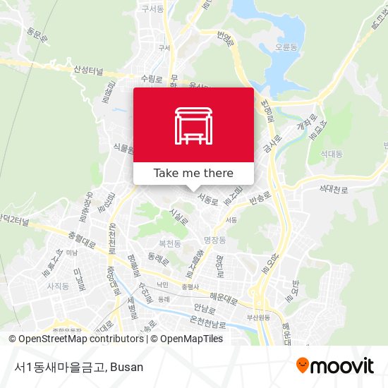 서1동새마을금고 map