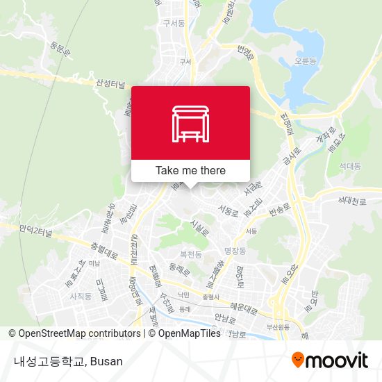 내성고등학교 map