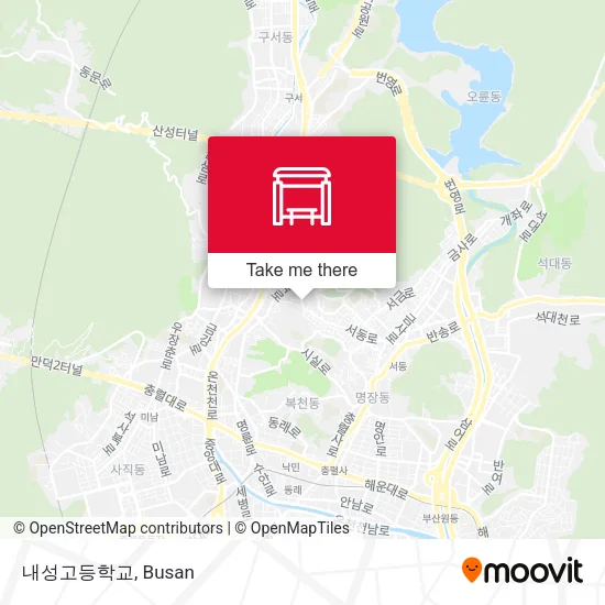 내성고등학교 map