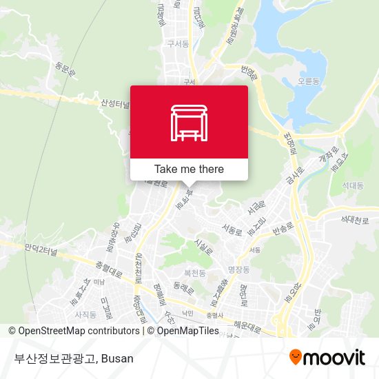 부산정보관광고 map