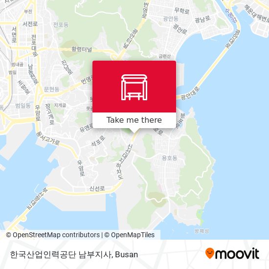 한국산업인력공단 남부지사 map