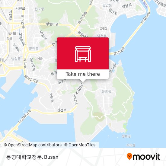 동명대학교정문 map