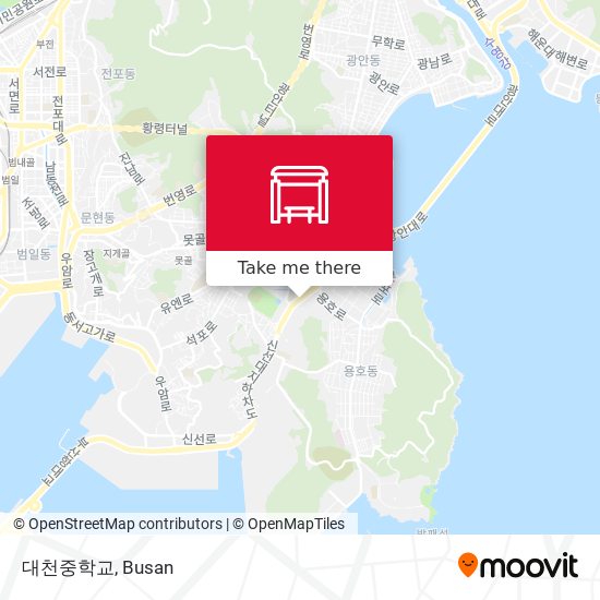 대천중학교 map