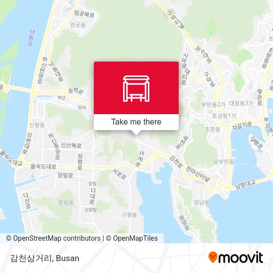 감천삼거리 map