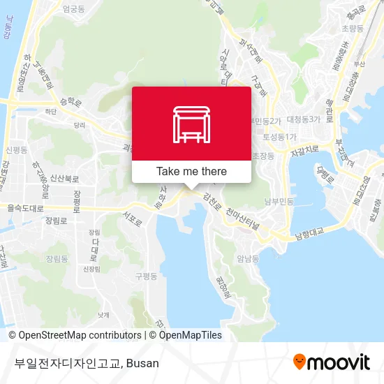부일전자디자인고교 map