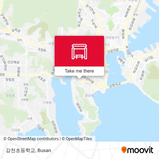 감천초등학교 map