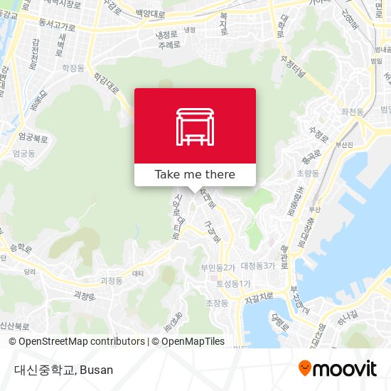 대신중학교 map