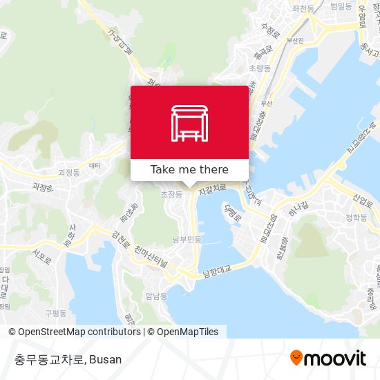충무동교차로 map