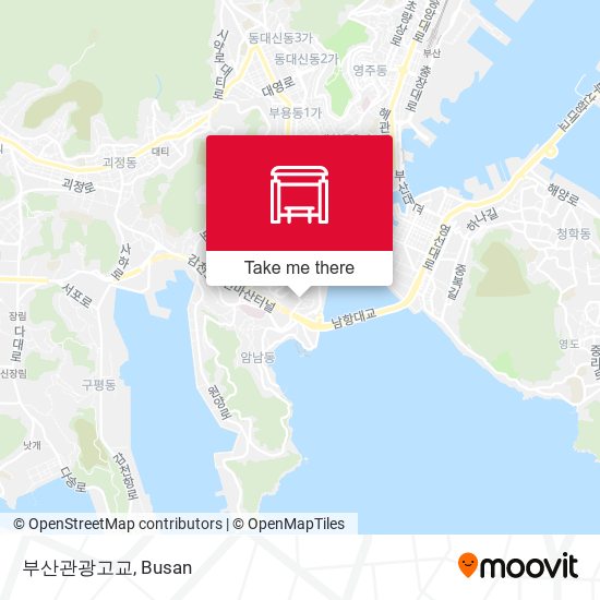 부산관광고교 map