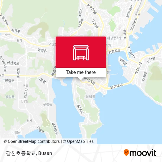 감천초등학교 map