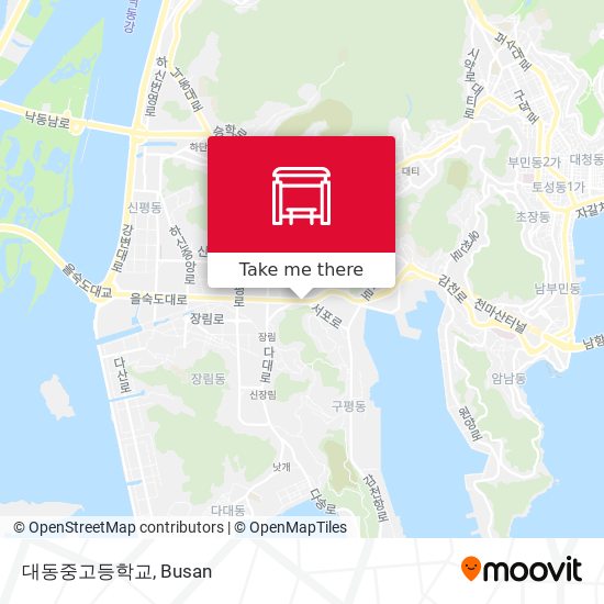 대동중고등학교 map