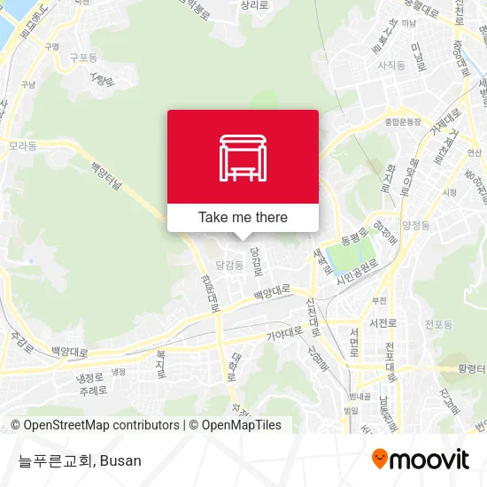 늘푸른교회 map