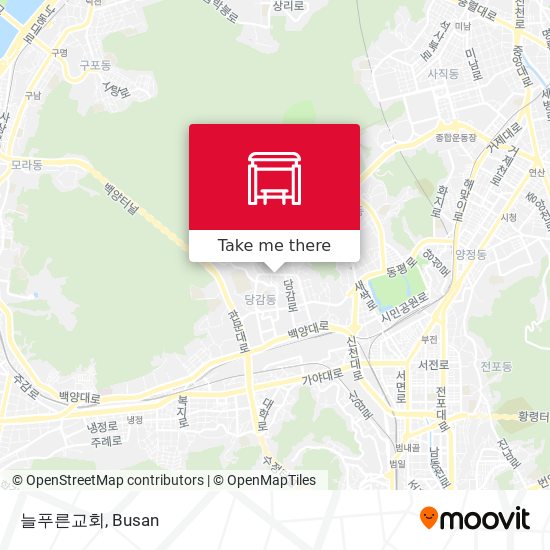 늘푸른교회 map