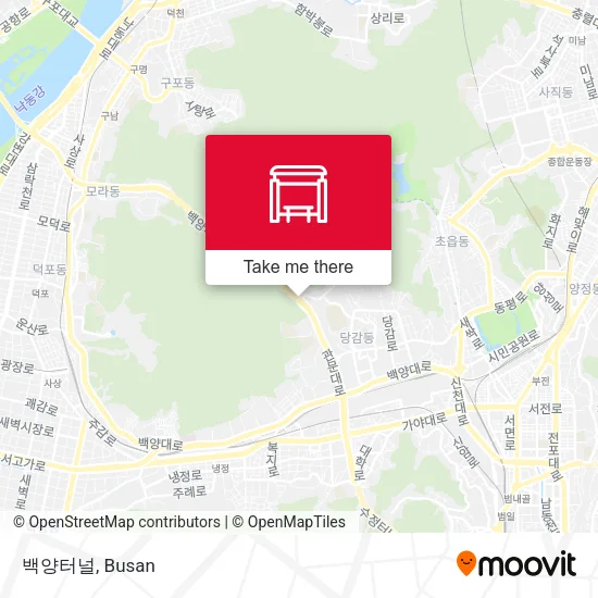 백양터널 map
