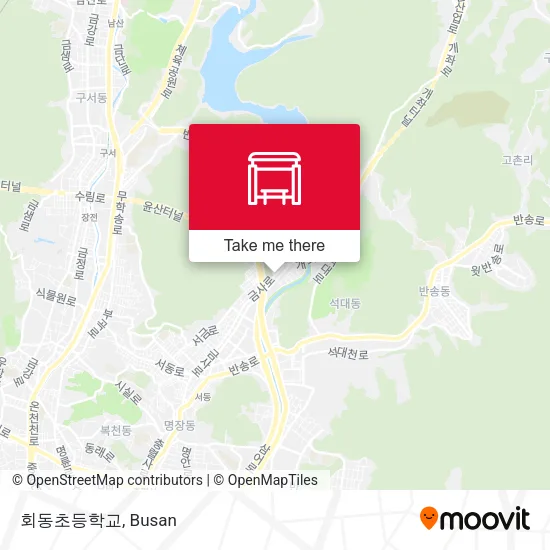 회동초등학교 map