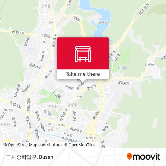 금사중학입구 map