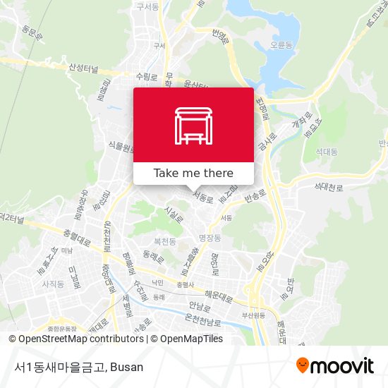 서1동새마을금고 map