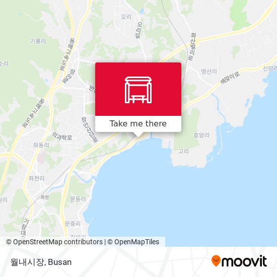 월내시장 map