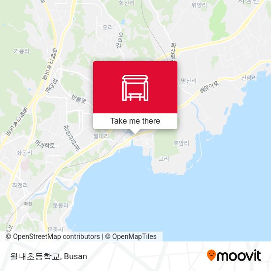 월내초등학교 map