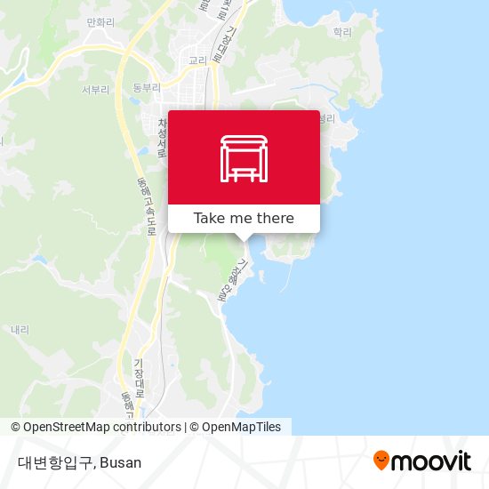 대변항입구 map