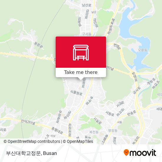 부산대학교정문 map