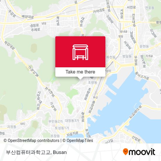 부산컴퓨터과학고교 map