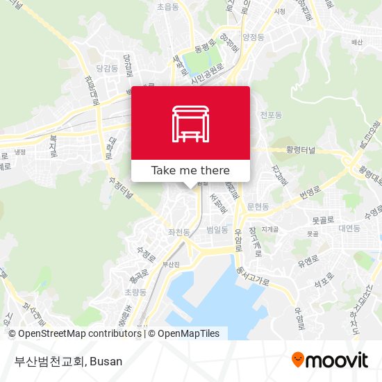 부산범천교회 map