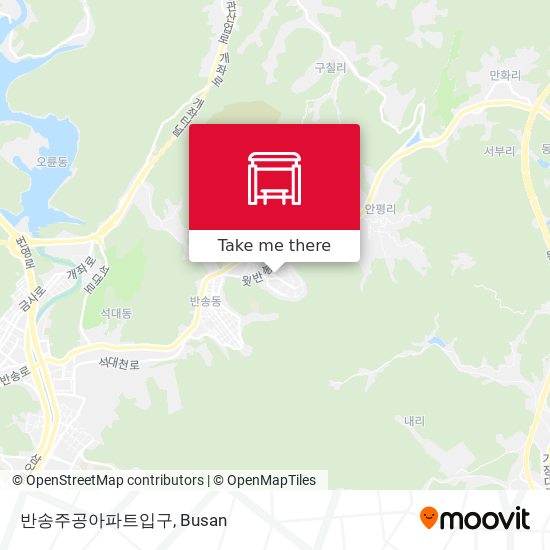 반송주공아파트입구 map