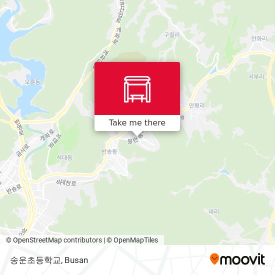 송운초등학교 map