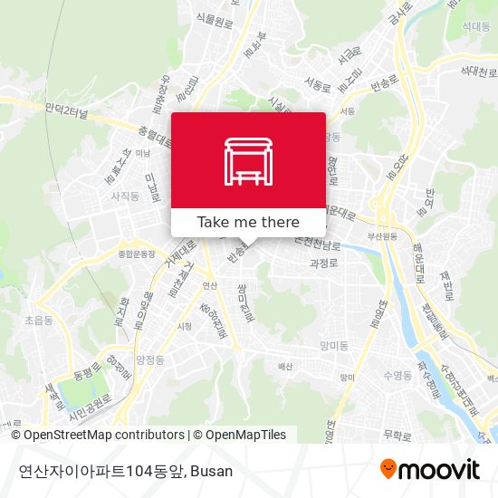 연산자이아파트104동앞 map