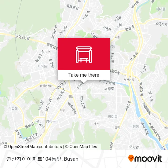 연산자이아파트104동앞 map