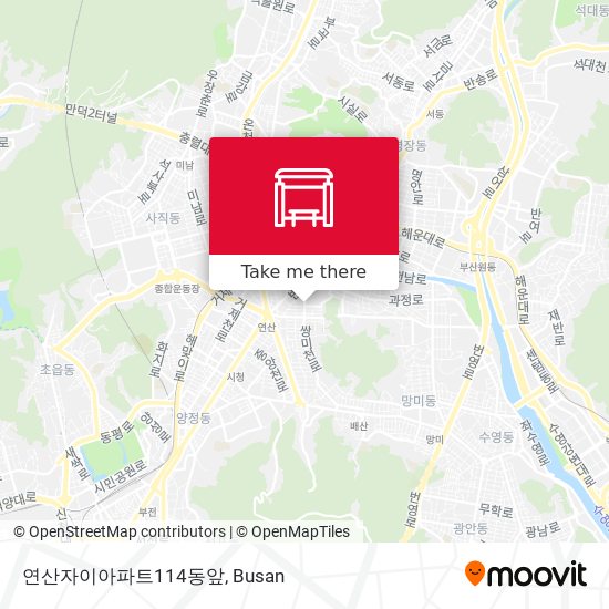 연산자이아파트114동앞 map