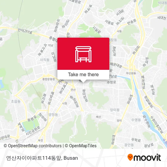 연산자이아파트114동앞 map