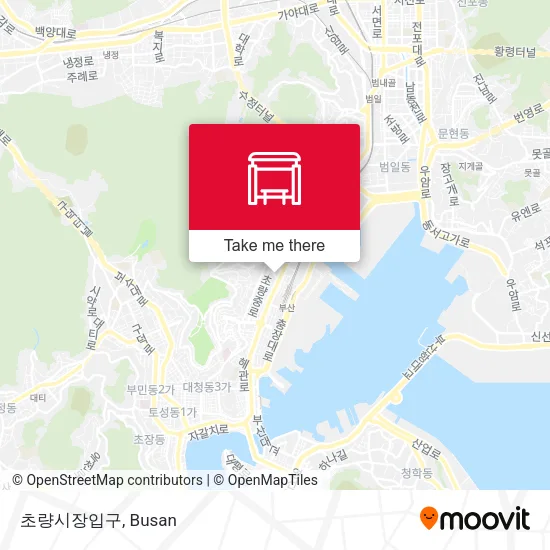 초량시장입구 map