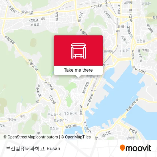 부산컴퓨터과학고 map