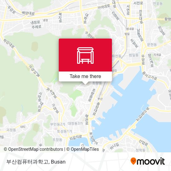 부산컴퓨터과학고 map