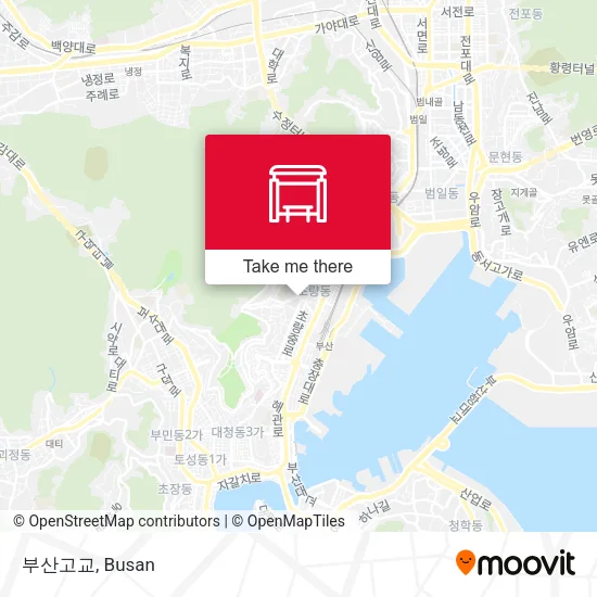 부산고교 map