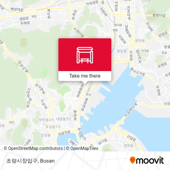 초량시장입구 map