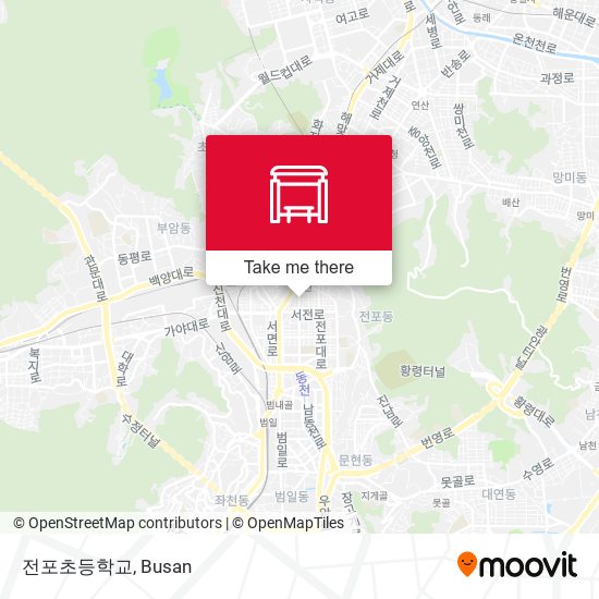 전포초등학교 map