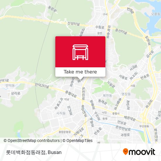 롯데백화점동래점 map