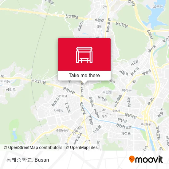 동래중학교 map