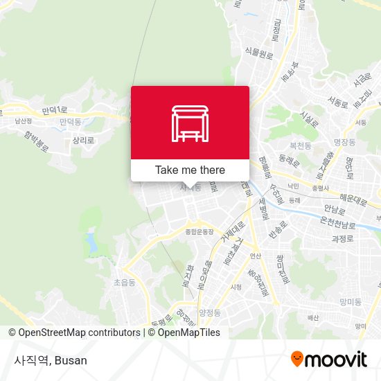 사직역 map