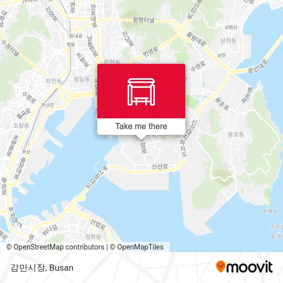 감만시장 map