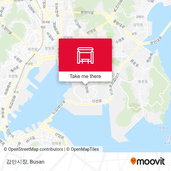 감만시장 map