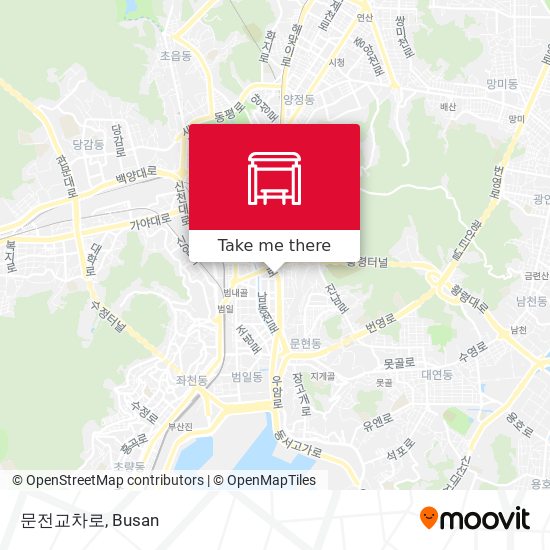 문전교차로 map