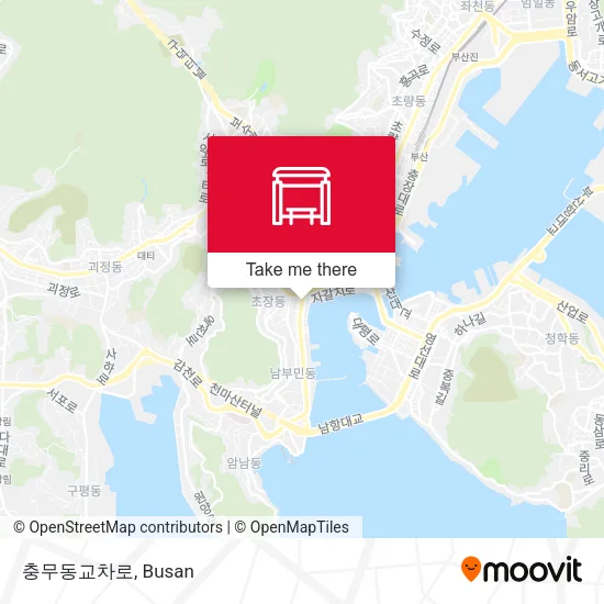 충무동교차로 map
