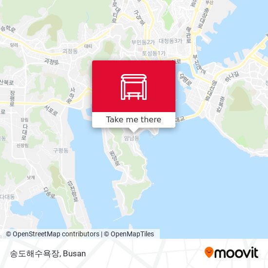 송도해수욕장 map
