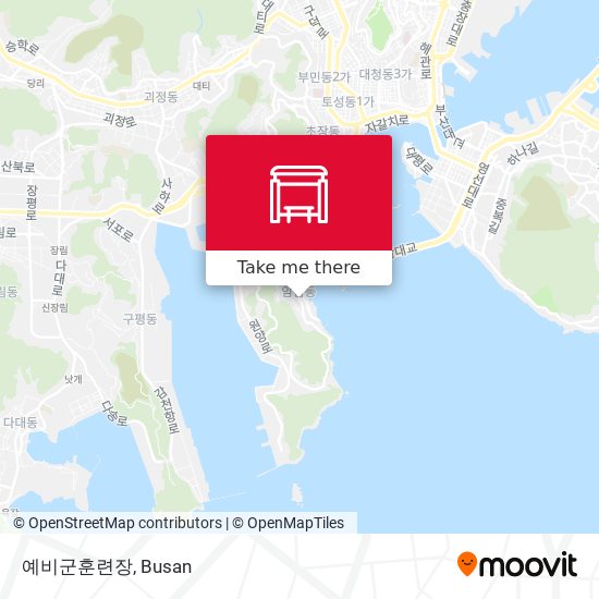 예비군훈련장 map