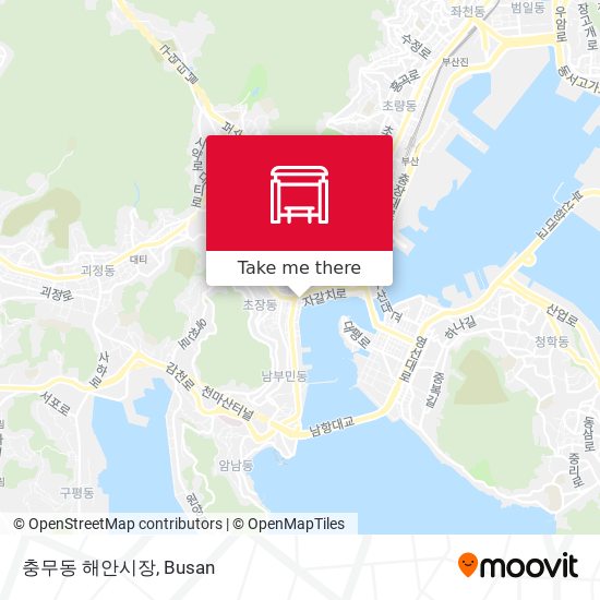 충무동 해안시장 map